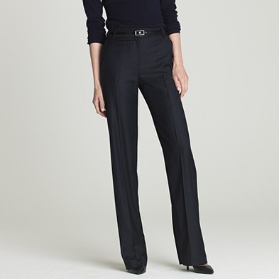 J.Crew New With Tag 100% Wool Super 120s Hutton Trouser Black Pants Retail:$148 